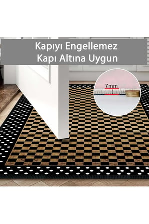 Banyo Paspası, Yumuşak Banyo Halısı, Kaymaz Dot Tabanlı, Yıkanabilir - 60x100