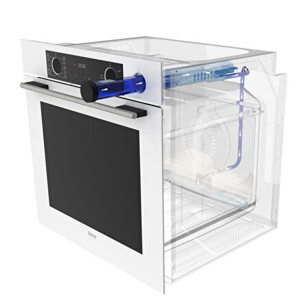 Ferre FryArt&Buharlı Fırın Altro FlowArt Elektrikli 3'lü Siyah Ank. Set (D086 + MS261 + XE64CS)