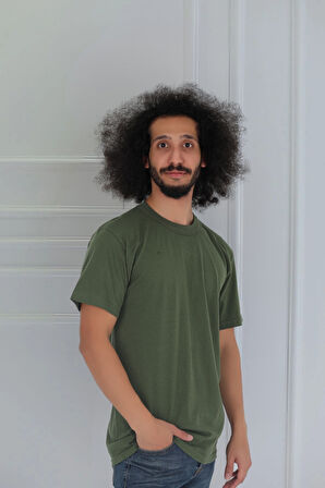Erkek 3'lü Slim Fit Sıfır Yaka Fanila T-Shirt 