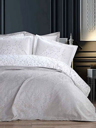 Bella Home Burçak 7 Parça Yatak Örtüsü Seti Bej