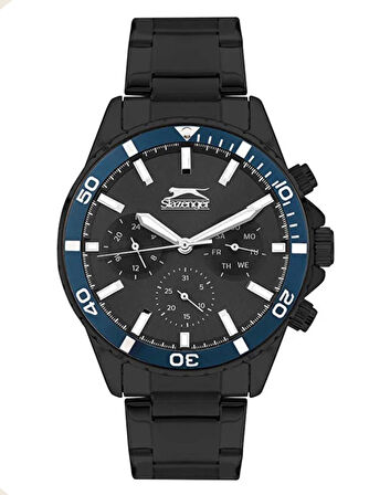 SLAZENGER DUASL TİME ÖZELLİKLİ 5 ATM SU GEÇİRMEZ SPORTS ÇELİK ERKEK KOL SASATİ