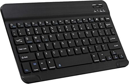 Lenovo Tab M11 ZABA0210TR 11" Uyumlu Kablosuz Bluetooth Şarjlı Mini Q Klavye - Siyah