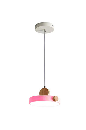 Tekli Pembe Modern Çocuk Avize