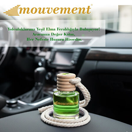 Yeşil Elma 8 ml Oto Kokusu – Dinamik ve Taze Bir Enerji