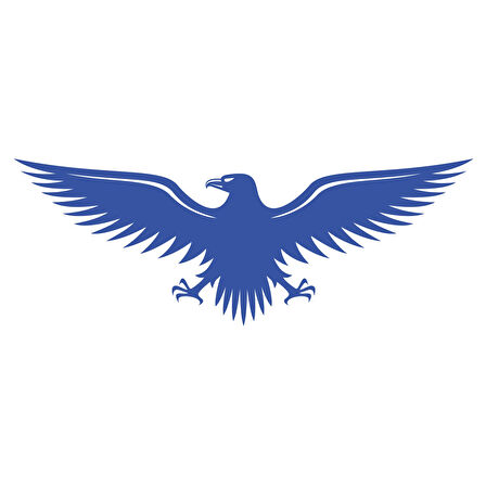 Kartal Sticker17x17 Cm Mavi