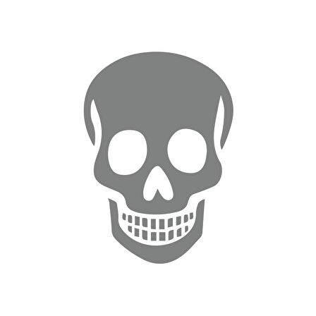 Kuru Kafa Sticker17x17 Cm Gri