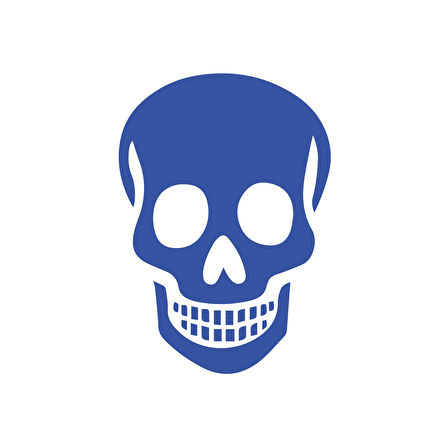 Kuru Kafa Sticker17x17 Cm Mavi