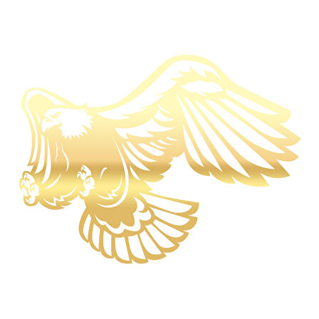 Kartal Sticker17x17 Cm Gold