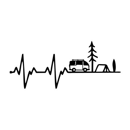 Ritim Karavan Sticker17x17 Cm Siyah