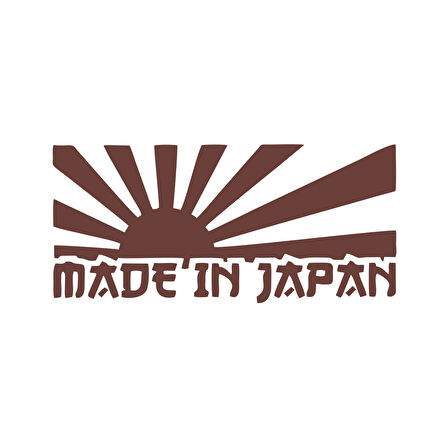Made in Japan Barkod Sticker17x17 Cm Kahverengi