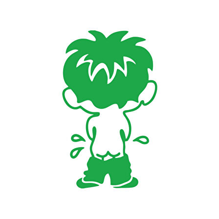 Cocuk Sticker17x17 Cm Yeşil