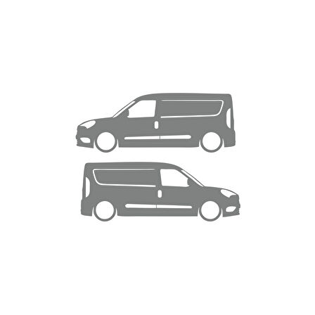 Basık Doblo Sticker 17x17 Cm Gri