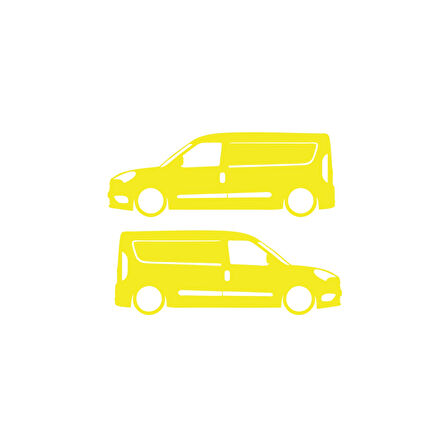 Basık Doblo Sticker 17x17 Cm Sarı