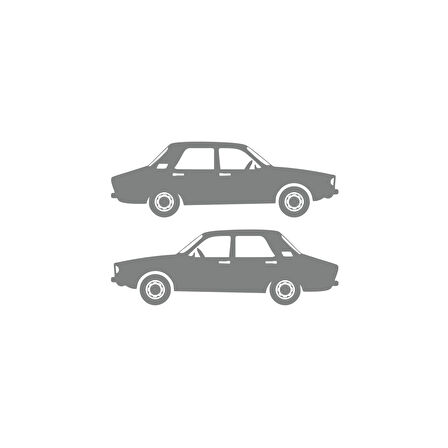 Renault12 Sticker 17x17 Cm Gri