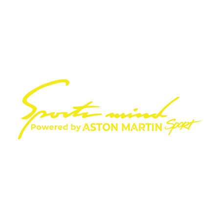 Sports Mind Aston Martini Sports Sticker 17x17 Cm Sarı