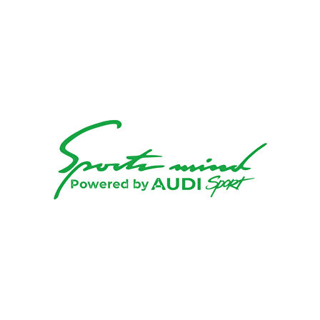 Sports Mind Audi Sports Sticker 17x17 Cm Yeşil