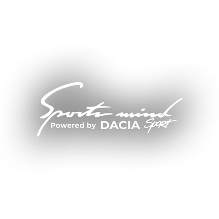 Sports Mind DACIA ESports Sticker 17x17 Cm Beyaz
