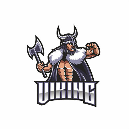 Viking 3 Sticker 10x10 cmRenkli Sticker