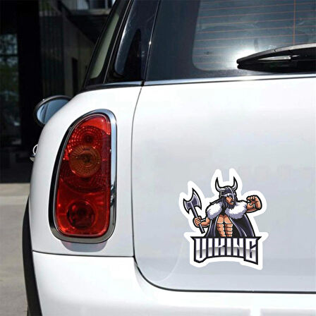 Viking 3 Sticker 10x10 cmRenkli Sticker
