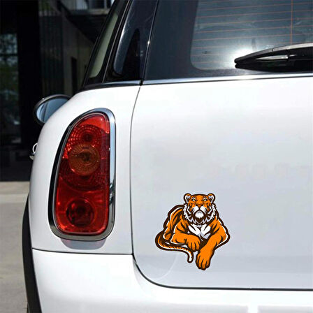 Kaplan 2 Sticker 10x10 cmRenkli Sticker