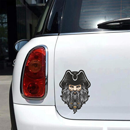 Korsan Sticker 10x10 cmRenkli Sticker