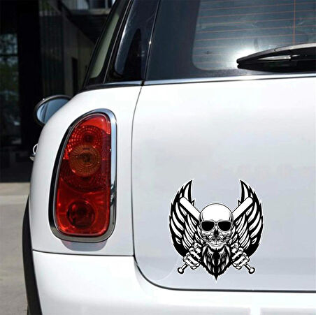 Kurukafa 2 Sticker 10x10 cmRenkli Sticker