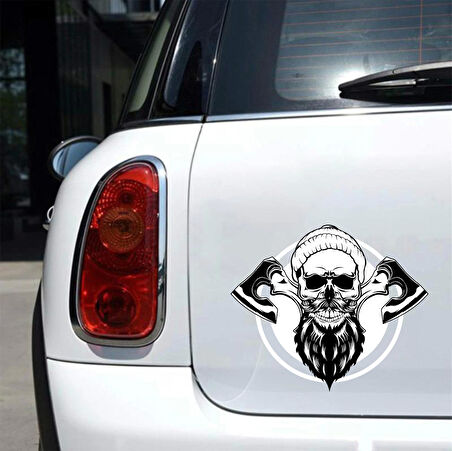 Kurukafa 7 Sticker 10x10 cmRenkli Sticker