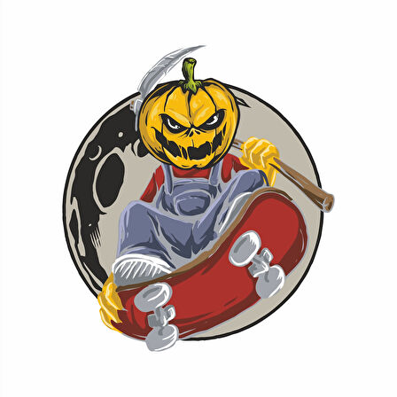 Serseri Balkabağı 2 Sticker 10x10 cmRenkli Sticker