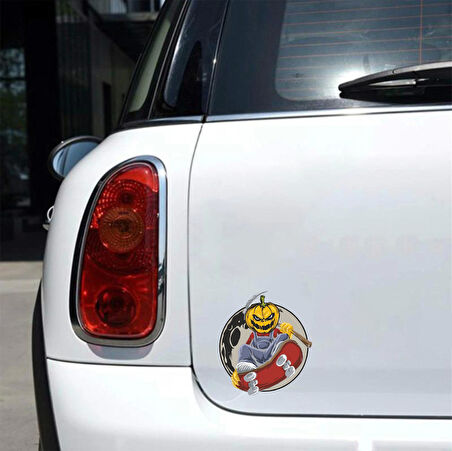 Serseri Balkabağı 2 Sticker 10x10 cmRenkli Sticker