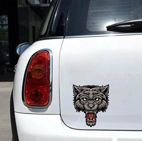 Bozkurt Sticker 10x10 cmRenkli Sticker