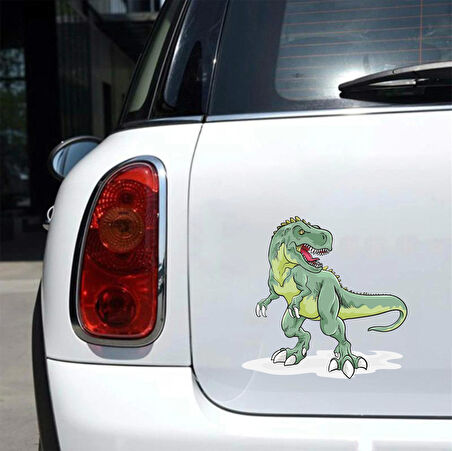 Trex Sticker 10x10 cmRenkli Sticker