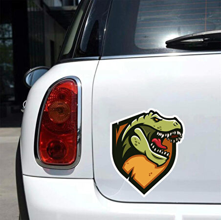 Trex Sticker 2 10x10 cmRenkli Sticker