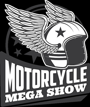 Motorcycle Mega Show Sticker 10x10 cmRenkli Sticker