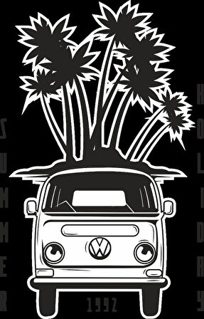 kARAVAN ve Tatil Sticker 10x10 cmRenkli Sticker