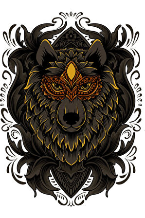 Kurt Sticker 10x10 cmRenkli Sticker