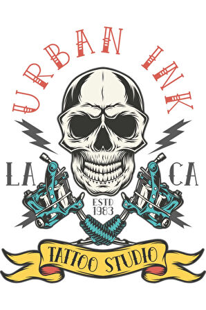 Urban Kurukafa Sticker 10x10 cmRenkli Sticker