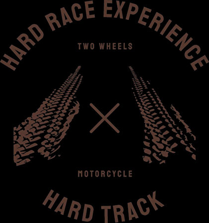 Hard Race Experience Sticker 10x10 cmRenkli Sticker
