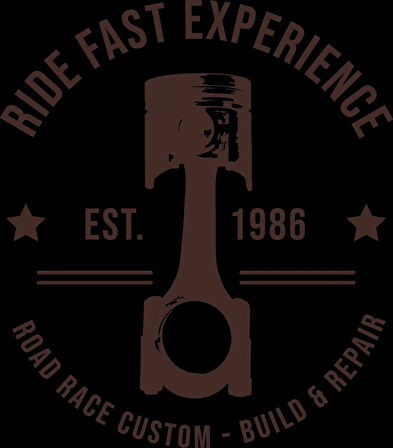 Ride Fast Experience Sticker 10x10 cmRenkli Sticker