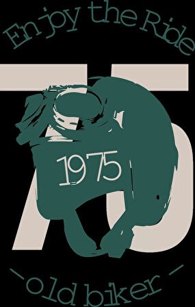 Enjoy The Ride 1975 Sticker 10x10 cmRenkli Sticker