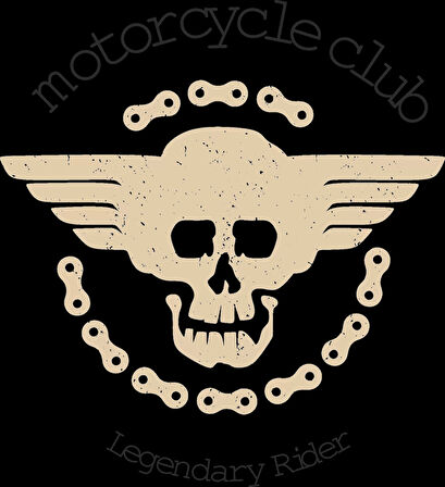 Motorcycle Club Sticker 10x10 cmRenkli Sticker