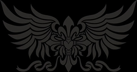 Kanatlar Sticker 10x10 cmRenkli Sticker