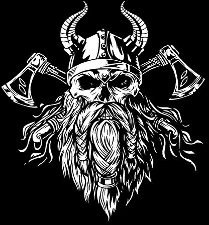 Viking Sticker 5 10x10 cmRenkli Sticker