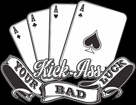 Kartlar Sticker 10x10 cmRenkli Sticker