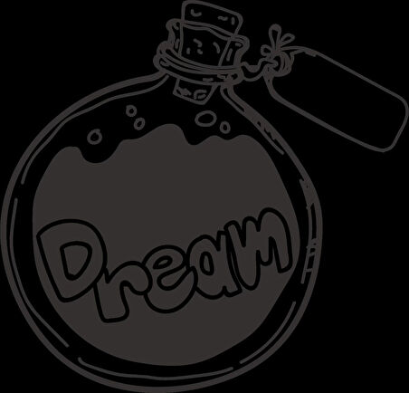 İksir Dream Sticker 10x10 cmRenkli Sticker