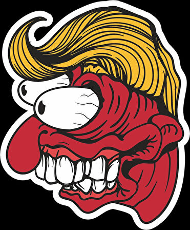 Zombi 8 Sticker 10x10 cmRenkli Sticker