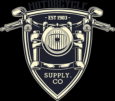 Est 1903 Motor Sticker 10x10 cmRenkli Sticker