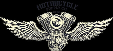 Kanatlı Motor Parçaları 5 Sticker 10x10 cmRenkli Sticker