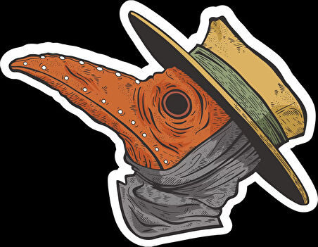 Veba Doktoru 2 Sticker 10x10 cmRenkli Sticker