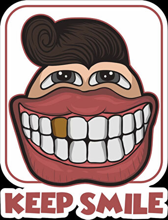 Keep Same Sticker 10x10 cmRenkli Sticker