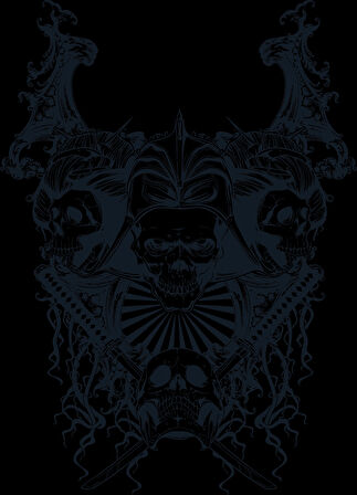 Kurukafa Sticker 15 Sticker 10x10 cmRenkli Sticker